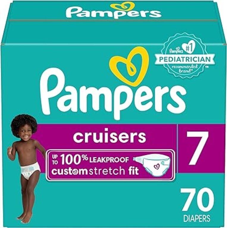 Pampers Diapers Size 7, 70 Count - Cruisers Dispos