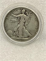 1937 Walking Liberty Half