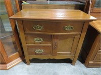 SOLID OAK 3 DR/1DO WASHSTAND