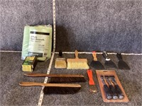 Brushes, Scrapers, Chisel Set, and Sanding Sponges