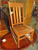 ANTIQUE OAK ROCKER