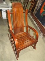 HAND MADE AMISH ROCKER WITH CHERRY FINISH