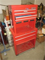 CRAFTSMAN 2 TIERED TOOL BOX 9 DRAWERS