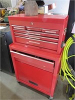 CRAFTSMAN TOOL BOX W/ SOME CONTENTS