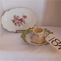 ANTIQUE DISH & PLATTER BRIAR ROSE