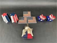 American Flag Coasters, Star Salt Pepper Shakers