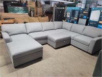 Thomasville - 4 Piece Grey Fabric Sectional