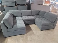 Thomasville - 5 Piece Grey Fabric Pit Group