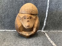 Carved Coconut with Lid