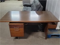 2 Drawer Extra Large Kneehole Writing Desk