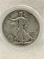 1945 Walking Liberty Half