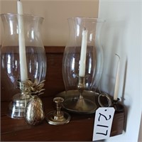 BRASS CANDLE GLOBES