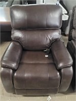 Brown Leather - Power Recliner W/USB