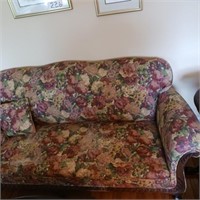 AS-IS FLORAL COUCH