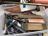 Tote of folding rulers