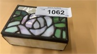 Stained glass trinket box