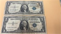 2 silver certificate dollars