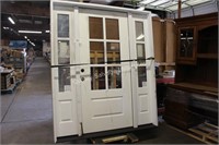 large exterior door with frame (lobby) crate not