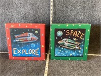 Space Exploration Painting Wall Decor