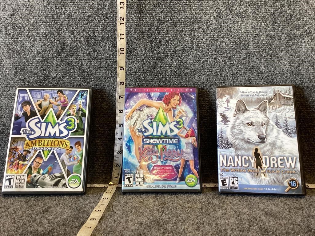 Sims 3 and Nancy Drew Video Game Bundle