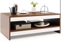 Retail$140 37” 2-Tier Rectangle Coffee Table