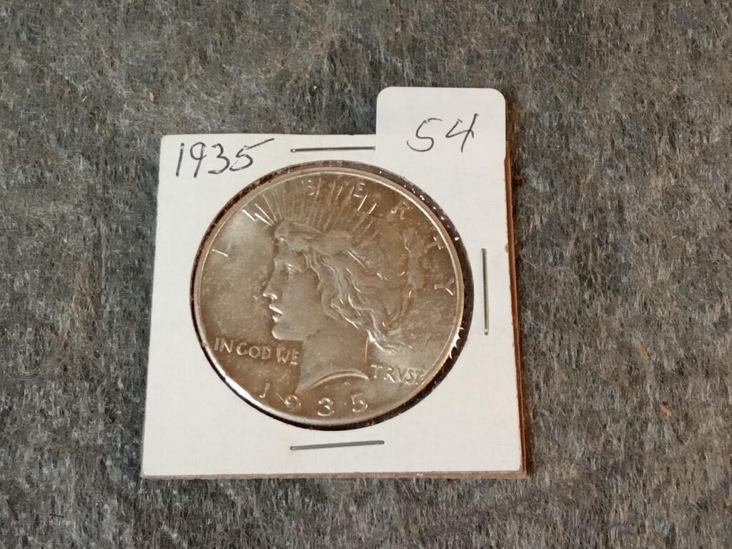 1935 silver peace dollar