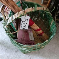 GREEN BASKET & CONTENTS