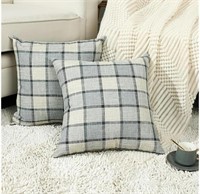 Stellhome Pack of 4 Linen Buffalo Check