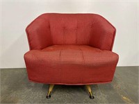 Mid-century swivel armchair