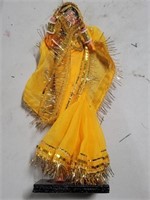12" Woman In Yellow Collectible Doll