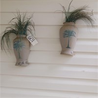 PAIR OF OUTDOOR WALL DECOR