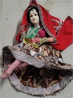 8" Indonesian Style Woman Doll