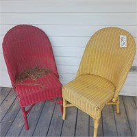 2 WICKER CHAIRS AS-IS