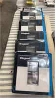 LOT OF 6 LEGRAND ADORNE GLOSS WHITE 3 GANG WALL