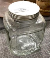 Vintage glass storage jar