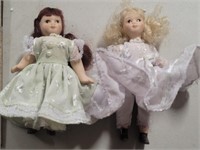Two 5" Porcelain Collectible Dolls
