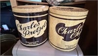 2 Charlie Chips Tins