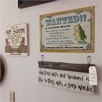 5 HANGING SIGNS