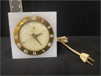 Vintage Telechron Marble 7H57 Desk Clock