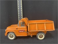 Vintage Buddy L Orange Toy Dump Truck
