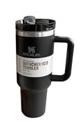 BLACK STANLEY TUMBLER WITH LID AND STRAW 40 OZ