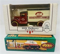 IGA 1931 Die Cast Delivery Truck & 1934 Texaco