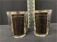 Pair of Vintage Kentucky Derby Sports Liqour Cups