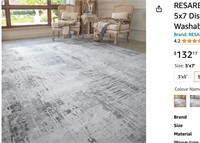 RESARE Modern Abstract Area Rugs