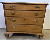 Antique dovetailed four drawer chest