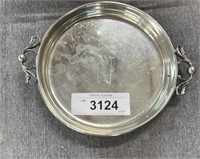 N Monogrammed Silver tray