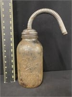 Vintage Glass Oil Bottle Jar