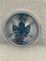 Canada maple leaf 1ounce silver round