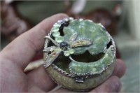 DRAGONFLY DECORATED TRINKET BOX