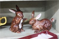 CERAMIC BUNNY FIGURINES